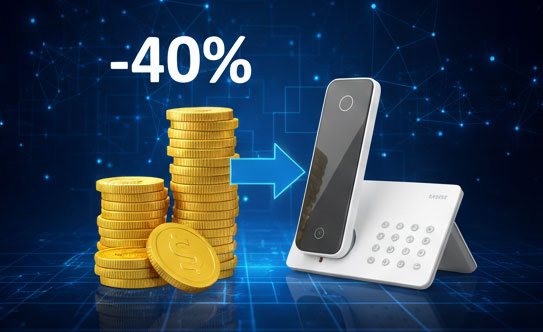 Risparmio fino al 40 per cento con PBX MF5